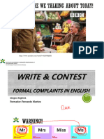 Formal Complaints Emails