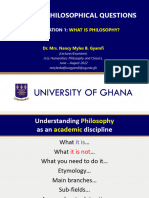 2022, 102 What Is Philosophy Lecture 1