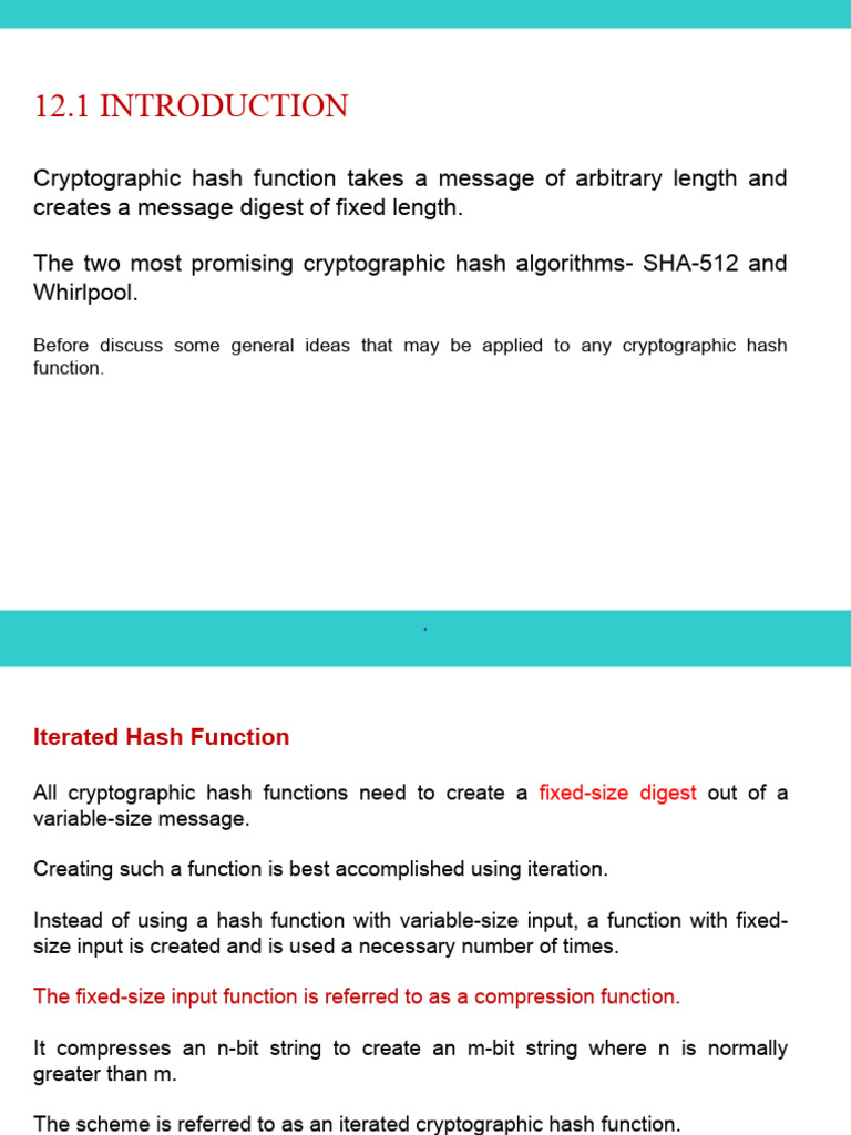 Module4-Integrity and Authentication | PDF | Encryption | Algorithms ...