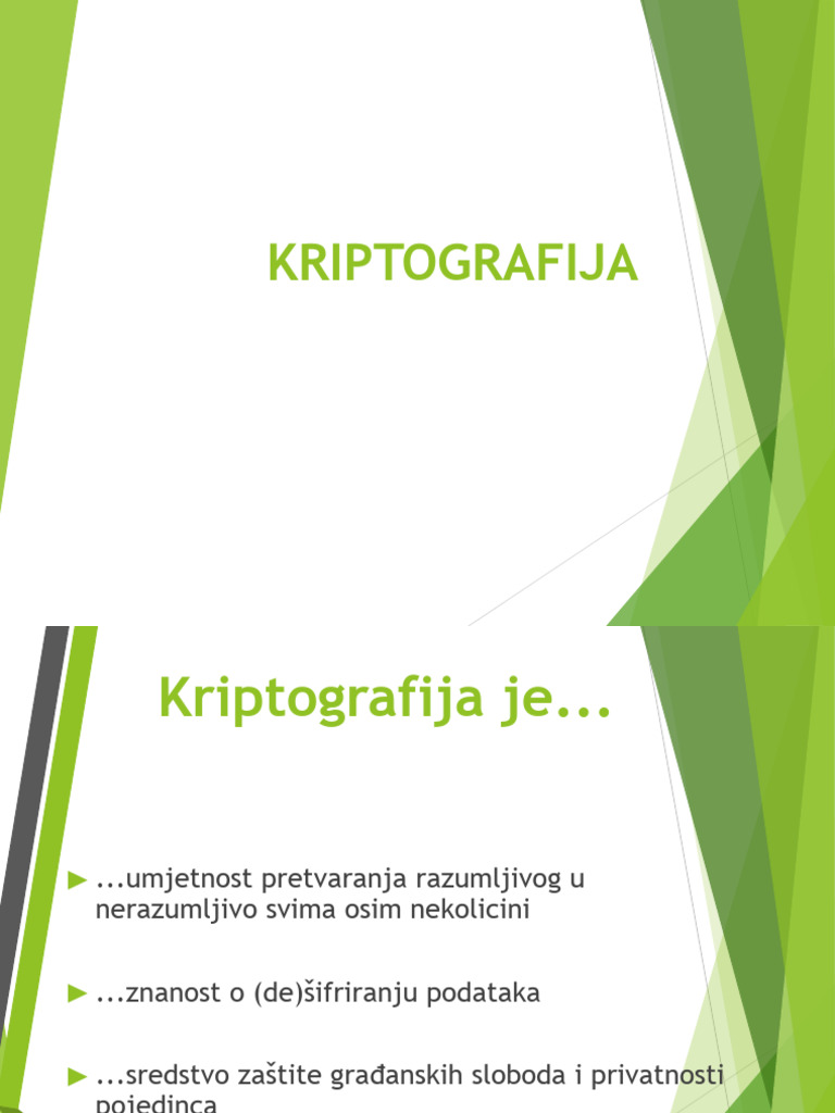 KRIPTOGRAFIJA | PDF
