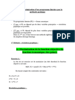 Devoir 1 Optimisation Dun Programme Lin+®aire Par La M+®thode Graphique