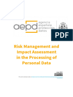 Risk Management and Impact Assessment in Processing Personal Data