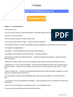 2022 DIALOGUESENFRANCAISNiveau C2 Transcription