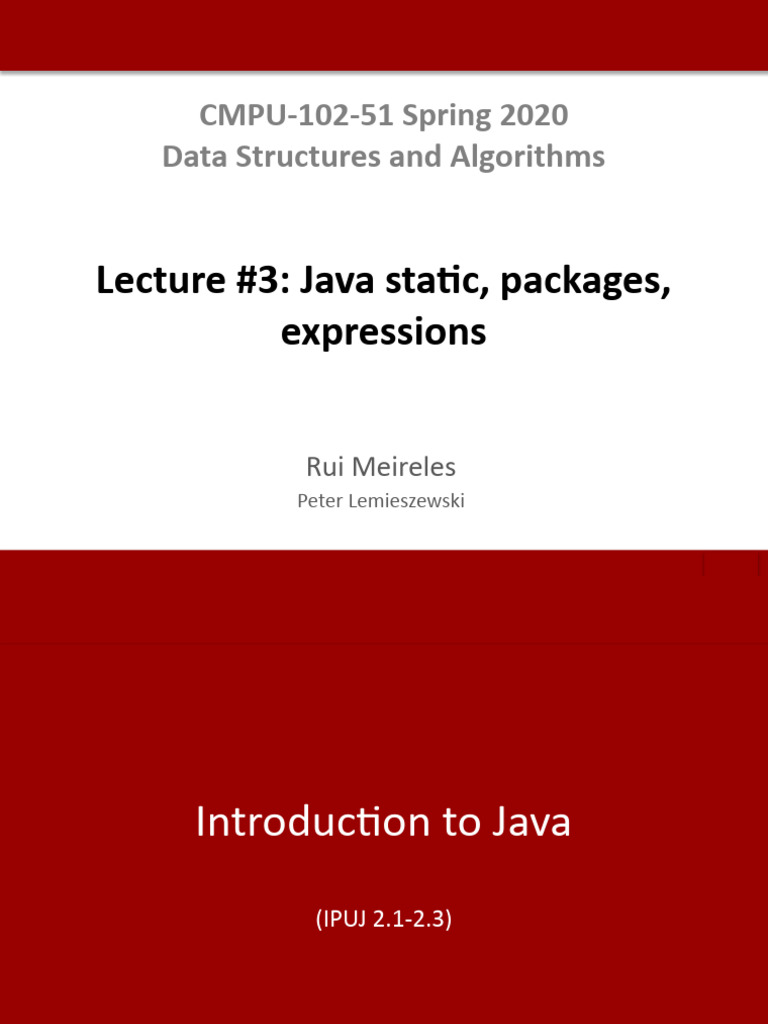 102 Lec03 | PDF | Class (Computer Programming) | Method (Computer ...