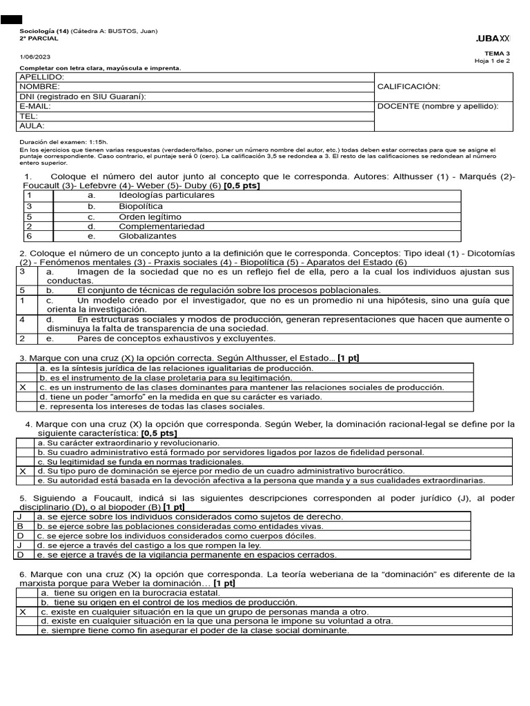 Clave 2p1c23 Tema 3 | PDF