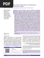 Infectious Mononucleosis Due To Epstein-Barr Virus Infection in Children - A Profile From Eastern India