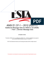 ANSI E1.37-1 - 2012 (R2017) : Additional Message Sets For ANSI E1.20 (RDM) - Part 1, Dimmer Message Sets