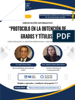 Protocolo en La Obtención de Grados y Títulos