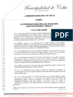 ORDENANZA N 005-2006 ORDENANZA DE URBANISMO CONSTRUCCIONES Y ORNATO-