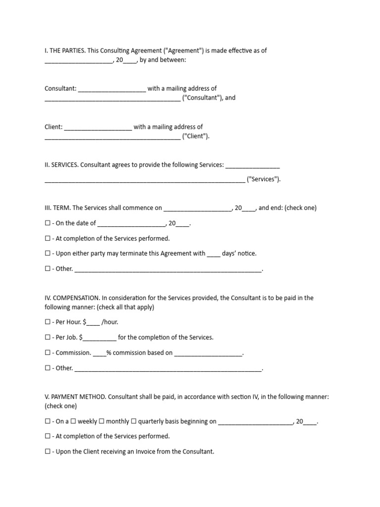 Model Contract Consultanta Ro-Eng | PDF