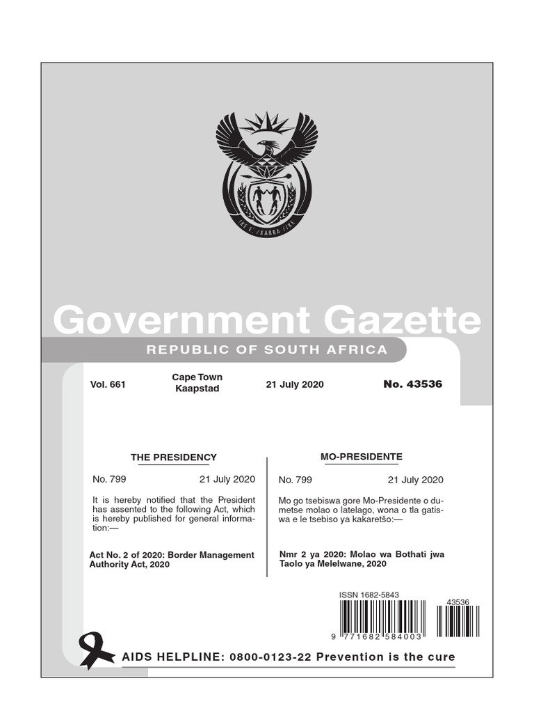 Border Management Act 2020 | PDF | Government | Justice