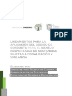 Doc. Apoyo 3. Lineamientos Directrices para La Aplicación Del CODIGO DE CONDUCTA