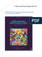 Test Bank For Abnormal Psychology Second Edition