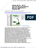 Merlo Panoramic 40-16-40 17 p40 16k p40 17k Service Manual Mechanic Manual Hydraulic Electrical Diagram de