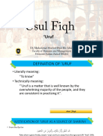 Usul Fiqh 6 - Urf