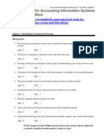 Test Bank For Accounting Information Systems Hall 8th Edition