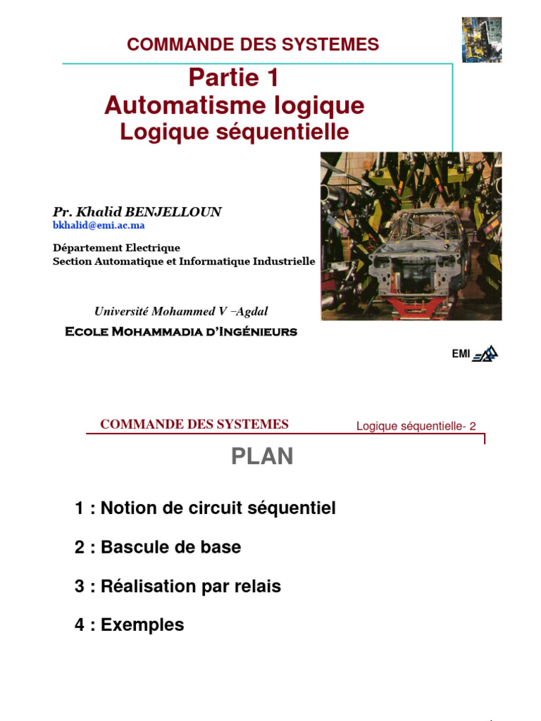 Cours Logique Sequentielle | PDF | Logique | Combinatoire