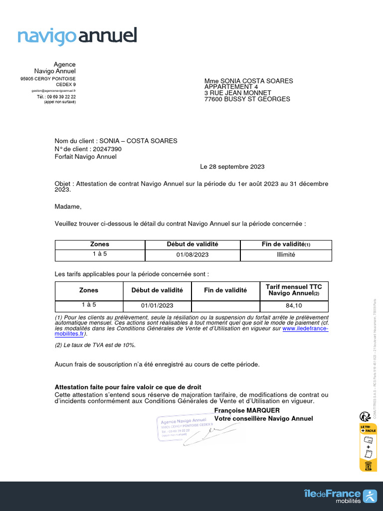 Attestationa | PDF