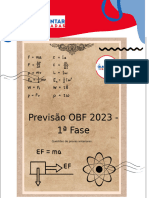 Previsão OBF 2023 - 1 Fase