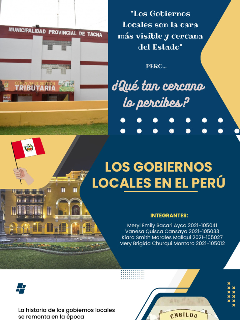 LOS GOBIERNOS LOCALES EN EL PERÚ | PDF | Gobierno local | Alcalde