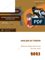 Analisis Isu Terkini Ekonomi Makro Dan Sosial Provinsi Aceh Edisi Januari 2023