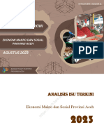 Analisis Isu Terkini Ekonomi Makro Dan Sosial Provinsi Aceh Edisi Agustus 2023