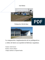 La Comparación e Implementación de Los Polideportivos y Clubes de Barrio en El Partido de Malvinas Argentinas