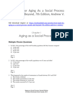 Test Bank For Aging As A Social Process Canada and Beyond 7th Edition Andrew V Wister