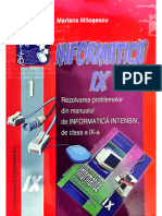 Mariana Milosescu - Rezolvarea Problemelor Manual Informatica - Intensiv Cls IX