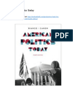 Test Bank For American Politics Today Full Fourth Edition
