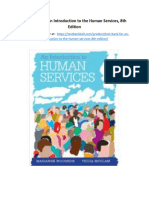 Test Bank For An Introduction To The Human Services 8th Edition
