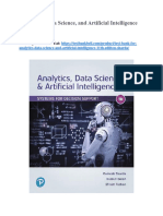 Test Bank For Analytics Data Science and Artificial Intelligence 11th Ediiton Sharda