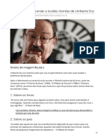 10 Frases para Recordar A Lucidez Mordaz de Umberto Eco