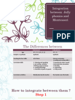 Integration Between Jolly Phonics and Montessori