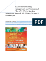 Test Bank For Andersons Nursing Leadership Management and Professional Practice For The LPN LVN in Nursing School and Beyond 5th Edition Tamara R Dahlkemper