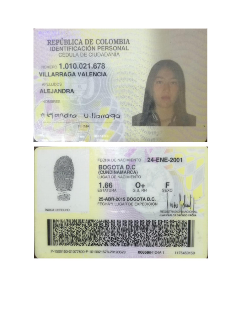 Cedula Alejandra | PDF