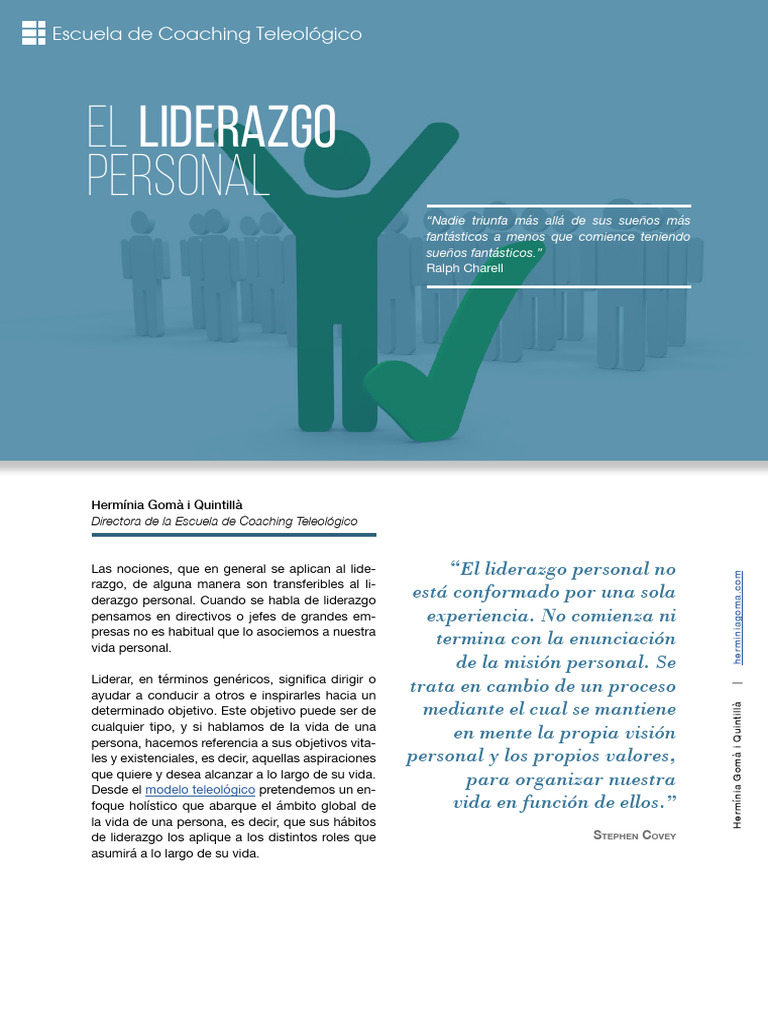 El Liderazgo Personal | PDF