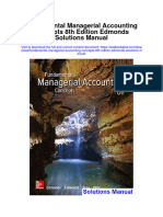 Fundamental Managerial Accounting Concepts 8th Edition Edmonds Solutions Manual