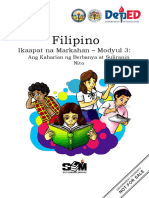 Filipino: Ikaapat Na Markahan - Modyul 3