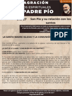 Día 27. San Pío y Su Relación Con Los Santos