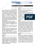 2a - Série - Lista - Recuperação - Literatura (FGB) - Gabarito