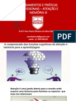 Aula 3 - Atenção e Memória Instrumentos - Neuropsicopedagogia Institucional - PDF Alunos