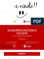 Neurociências Aplicadas À Educação - Aulas 1,2 e 3 - Outubro - 2022