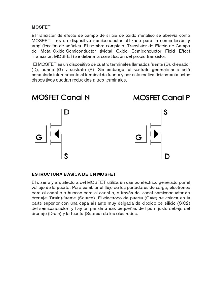 Guia MOSFET | PDF | Mosfet | Transistor