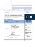 RUNDOWN Dan PANITIA SEMINAR NASIONAL FST