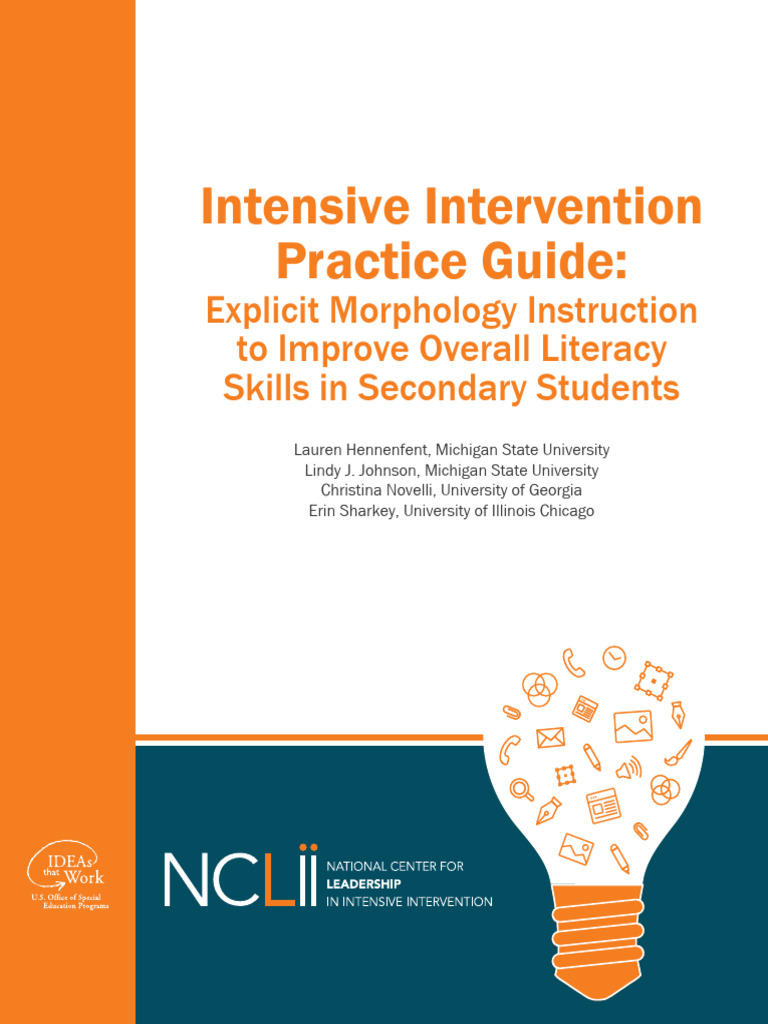Morphology Instruction for Literacy Improvement | PDF | Morphology ...