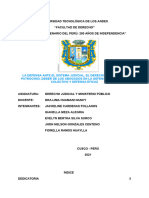 La Defensa Ante El Sistema Judicial, El Derecho de Defensa, Patrocinio, Deber de Los Abogados en La Defensa, Patrocinio Colectivo Y Defensa Eficaz