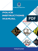 Police Instructions Manual by The Mauritius Police Force
