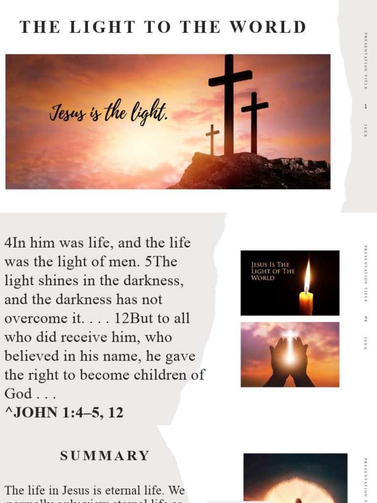 The Light of The World | Download Free PDF | Eternal Life (Christianity ...