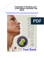 Seeleys Essentials of Anatomy and Physiology 9th Edition Vanputte Test Bank